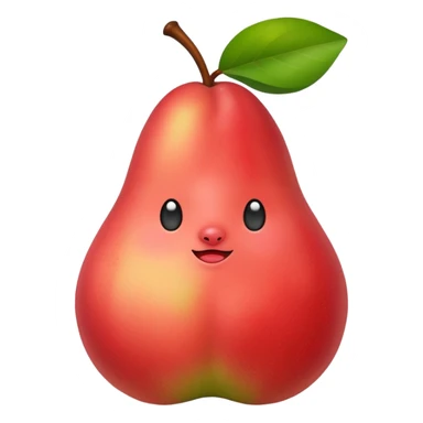 pear with red blush  sticker