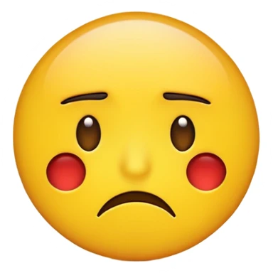 A yellow emoji circle raising its eyebrow looking confused  sticker
