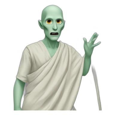 Voldemort wearing a saree sticker