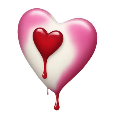 simple bleeding heart sticker