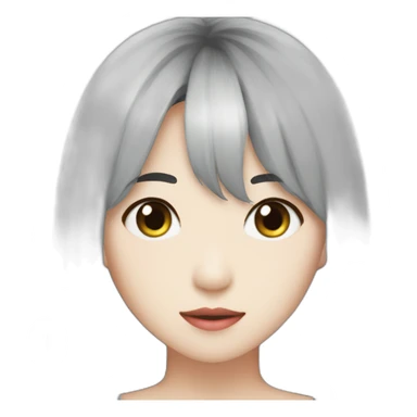 Moonbyul-black-hair sticker