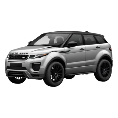 2024 black LandRover evoque with black rims, black trim and black interior  sticker
