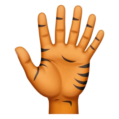 tiger hand sign sticker