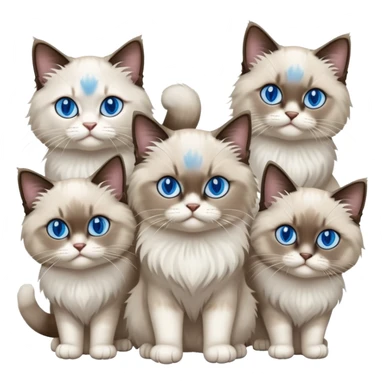 Ragdoll cat mafia street gang  sticker