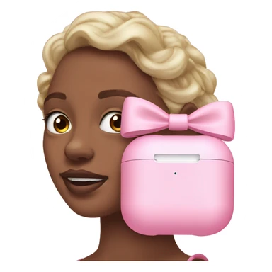 Pink bow AirPods Max sticker