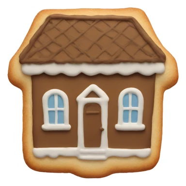 House shape cookie sticker