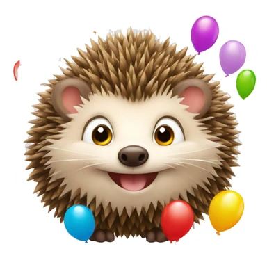 Happy Birthday hedgehog  sticker