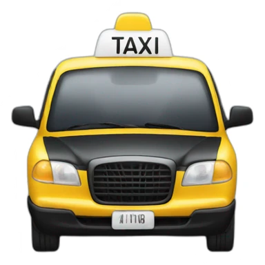 modern taxi sticker