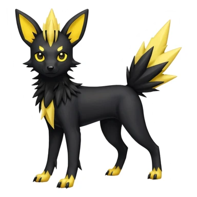 Umbreon-Houndour-Jolteon-Fakemon-hybrid -fusion- full body sticker