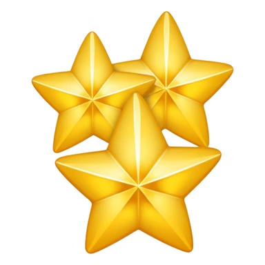 two golden stars sticker