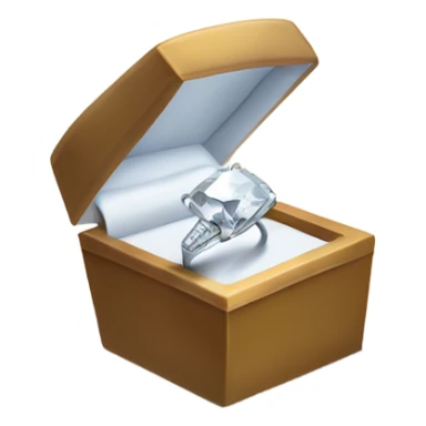 Diamond ring in a box  sticker