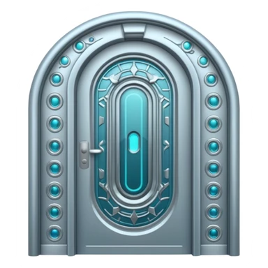 futuristic organic bioengineered door sticker