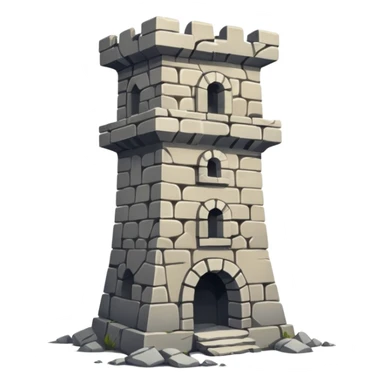 Ruined war tower sticker