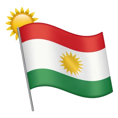 Kurdistan flag sticker