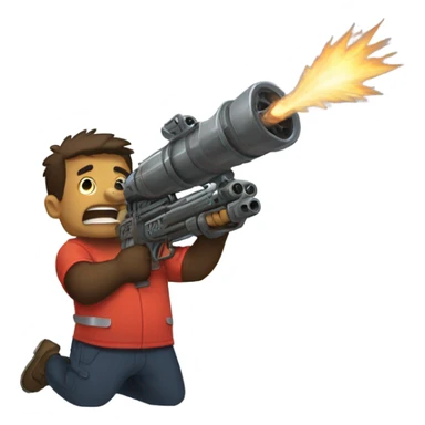 oso con minigun sticker