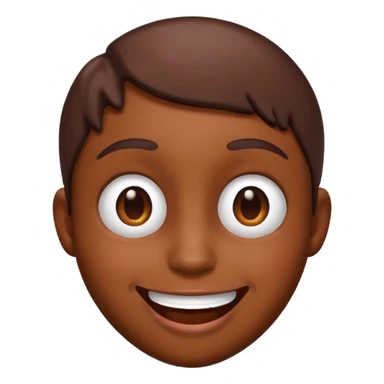 Emoji with chocolate on face sticker