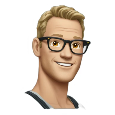 Jonathan Toews wearing glasses as beach bum sticker