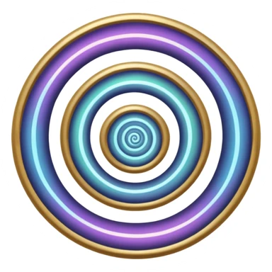Psychic spiral icon sticker
