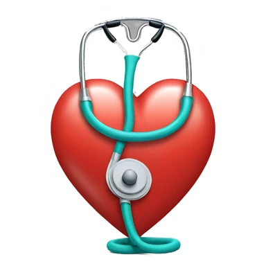 Stethoscope in heart  sticker