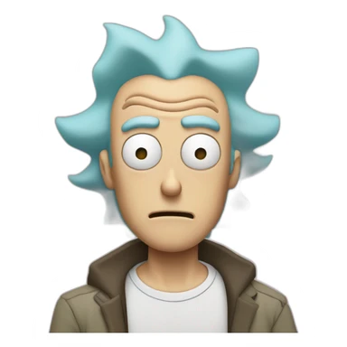 rick de rick & morty sticker