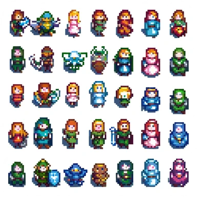 zelda characters sticker