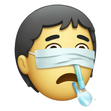 Sick with flu sticker