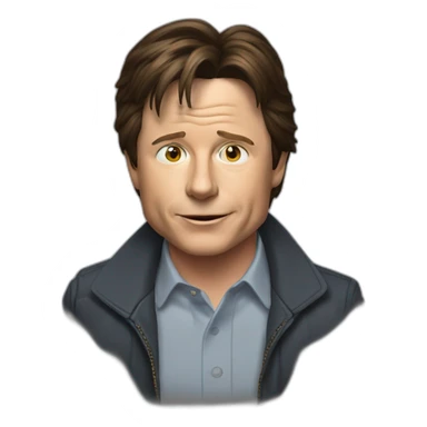 Michael J fox sticker