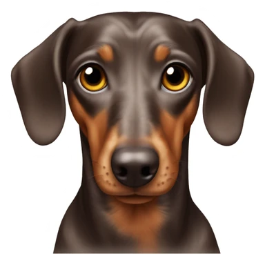 Dachshund brown dapple  sticker