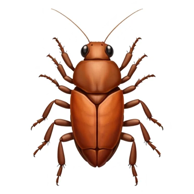 smiling cockroach sticker