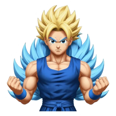 Goku ssj3 and vegeta ssj3 fusion dance aura = vegito ssj3 sticker