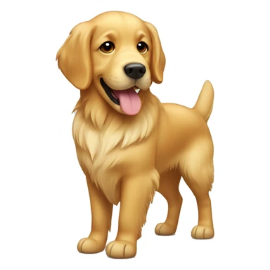 cute golden retriever sticker