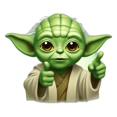 Yoda Thumb up  sticker