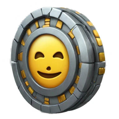 Cyber tatics, coin 3d, slow spining sticker