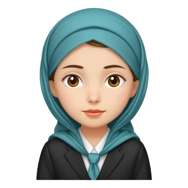 girl wearing suit and chunni on her head  sticker