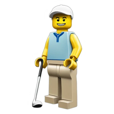 lego golfplayer sticker