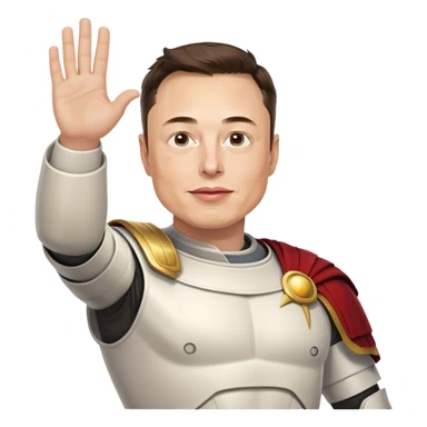 Elon musk doing a roman salute sticker
