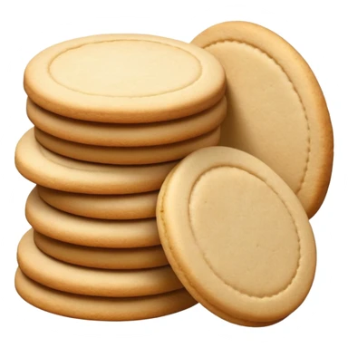 ultra realistic stack of sugar cookies sticker