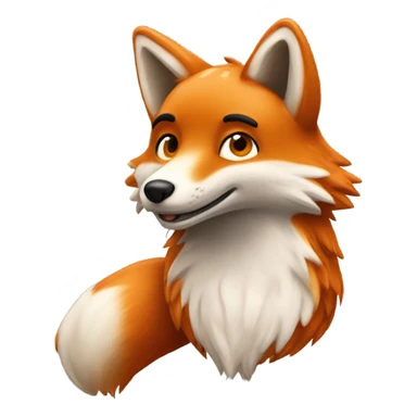 Furry renard chaud sticker