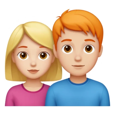 남학생과 여학생 아이콘 sticker