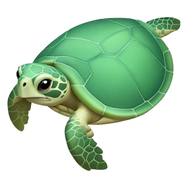 Light green Pastel sea turtle sticker