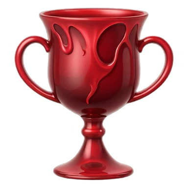 Chalice filled with dark liquid resembling blood and ink, sensual ritual sticker