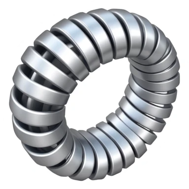 a metal spring sticker