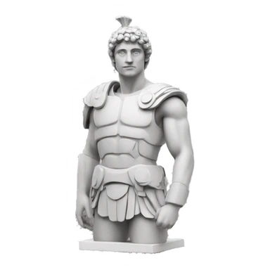 Roman man statue robot sticker