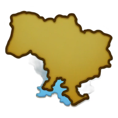 ukraine map sticker