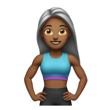 fitness girl sticker