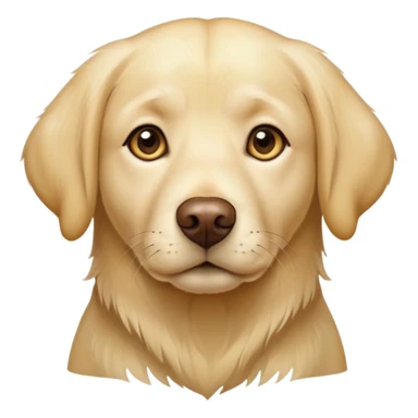 Yellow long-haired Labrador sticker