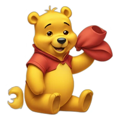 Xi jiping as winnie the pooh sticker