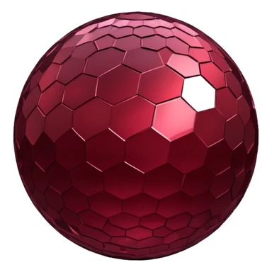 metallic burgundy disco ball sticker