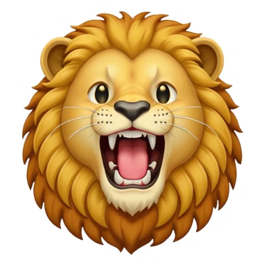 lion month open yellwo sticker