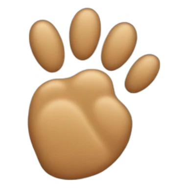 dog paw up sticker